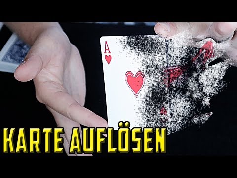 Dissolve a card into thin air - Card trick for beginners AND advanced players (make it disappear)