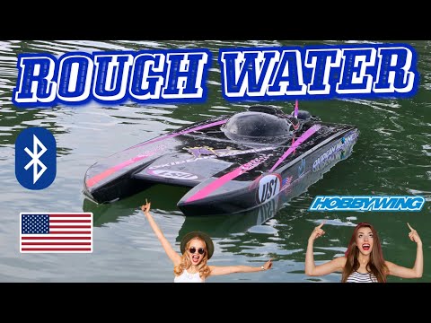 ROUGH WATER Rc Boat! Animal Twin Cat by Oxidean Marine 