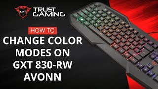 Video thumbnail for Change Lights: GXT 830-RW AVONN Gaming Keyboard by GXTrust