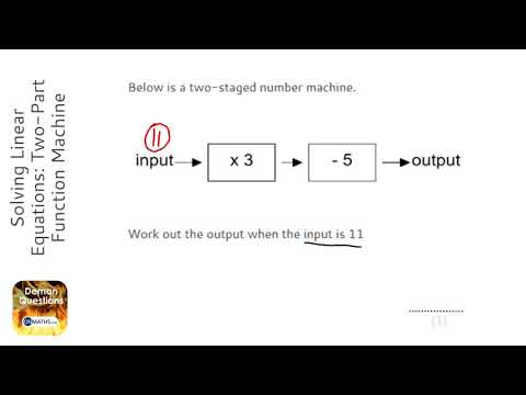 Solving Linear Equations: Two-Part Function Machine (Grade 2) - OnMaths GCSE Maths Revision