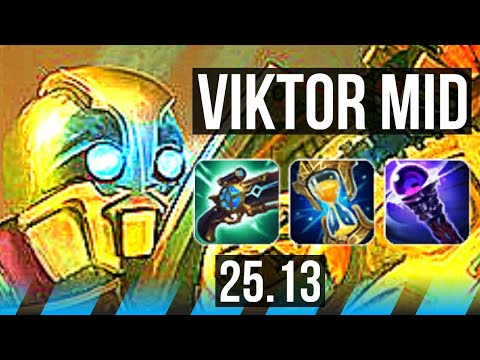 VIKTOR vs ORIANNA (MID) | 56k DMG, 11/3/22 | KR Master | 25.13