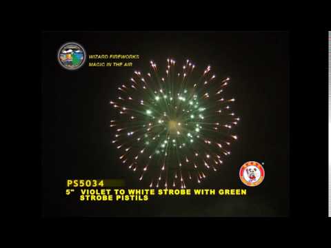 SS125PE23 - 5 INCH SHELL - WIZARD FIREWORKS -PS5034