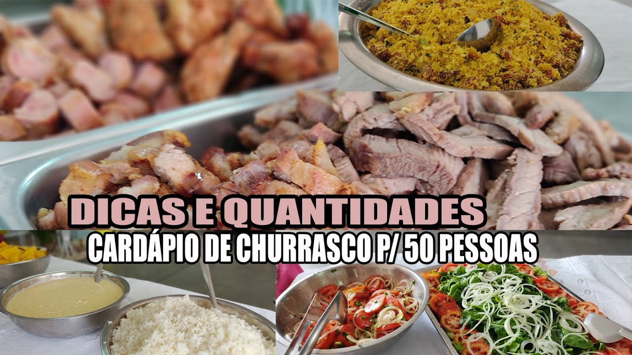 COMIDA PARA 50 PESSOAS ALMOÇO - RECEITAS DA ROSA