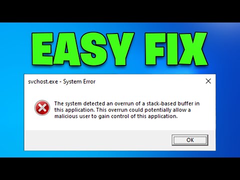How To Fix The System Detected An Overrun Of A Stack Based Buffer In This Application Windows 11✅