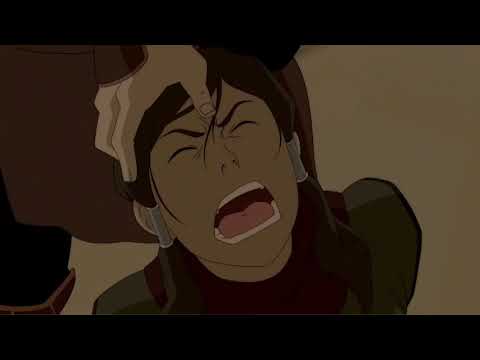 Amon takes Korra's bending away