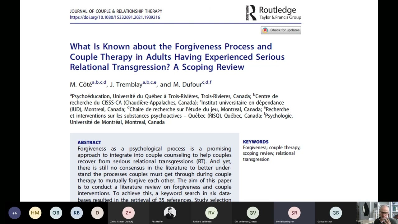 A new model of Couples Treatment for Addiction