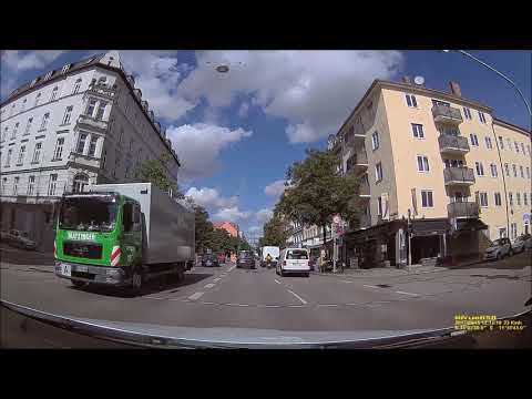 Driving from A8 Kreuz München Süd to Parkhaus Oberpollinger