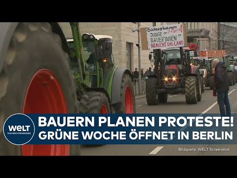 BAUERN-PROTESTE: Aktion von Landwirten geplant! Grüne Woche öffnet - Vertreter der Ampel kommt