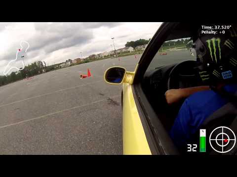 NCC Autocross 08/02/14 - 19998 BMW E36 M3 (best lap, afternoon)