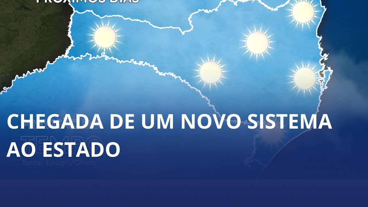 Sexta-feira tem a chegada de um sistema que muda um pouco o tempo pelo estado