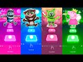 Tiles Hop - Talking Tom vs Crazy Frog vs Peppa Pig vs Gummy Bear