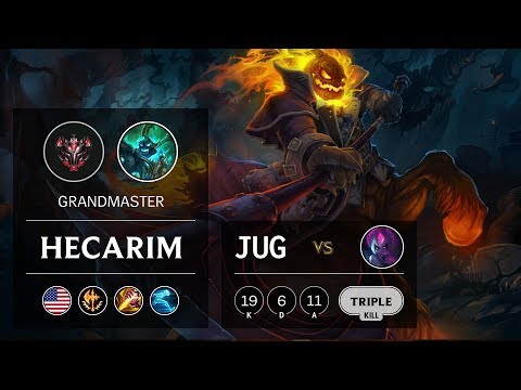 Hecarim Jungle vs Evelynn - NA Grandmaster Patch 9.8