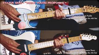 STATUS QUO - &quot;What You&#39;re Proposing&quot; for Lead- &amp; Rhythm-Guitar (Francis Rossi, Rick Parfitt) Cover