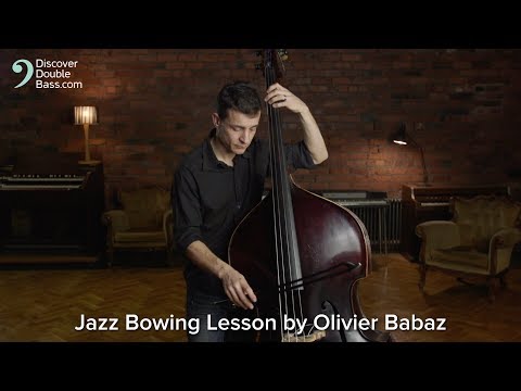 Pizzicato Phrases Played with the Bow - Jazz Double Bass Exercise