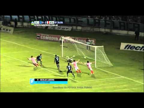 Gol de Ledesma. Gimnasia (J) 0 - Atlético Paraná 2. Fecha 6. Primera B Nacional 2015. FPT.
