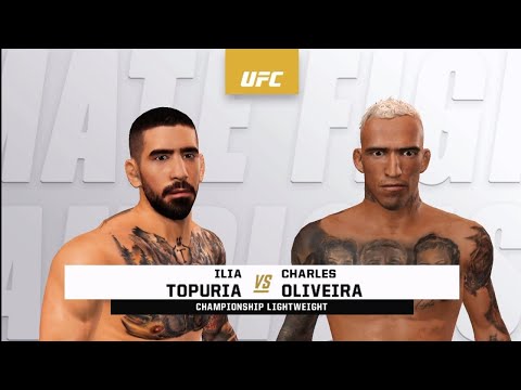 UFC Undisputed Forever. Topuria vs Oliveira. UFC 317 simulación.