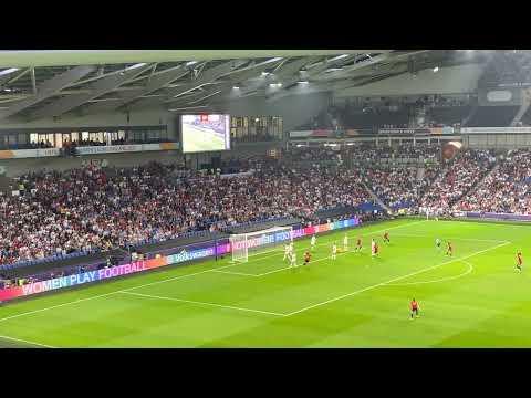 Esther Gonzalez goal for Spain vs England UEFA Womens Euro 2022 at the Amex Stadium Brighton