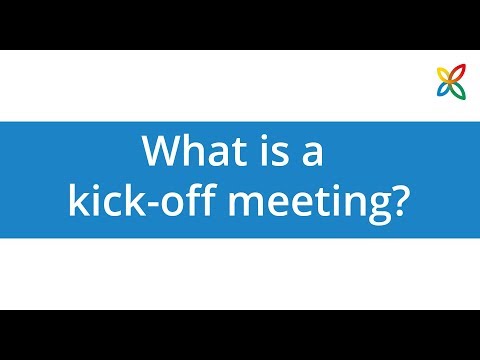 What is a kick-off meeting?