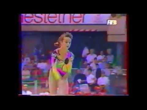 Silvia MITOVA (BUL) floor - 1992 Europeans Nantes EF