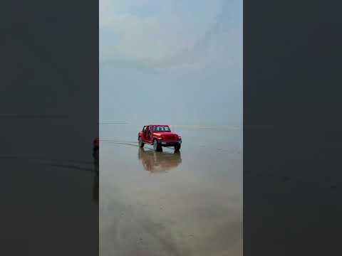 Driving Jeep Wrangler on Beach // Shayri // #shorts  // Gaadi World