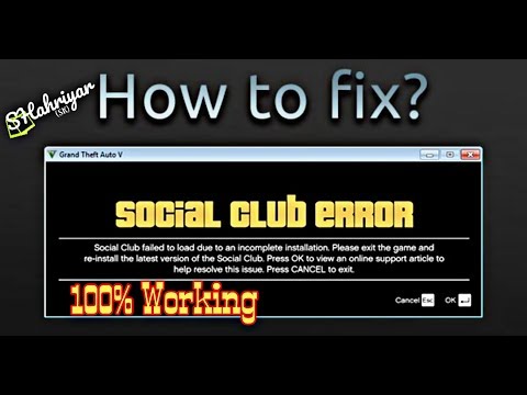 How to Fix GTA 5 Social Club Error Fixed ( 100% Working ) | Offline Mod | #SHahriyar#SK