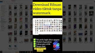 Download lagu Download Ribuan video tiktok   Tanpa watermark Hanya satu kali klik [ Mass video tiktok Downloader ] mp3
