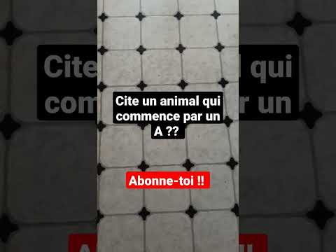 Un animal qui commence par un A #shorts