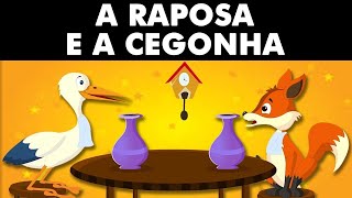 Historinha Infantil A Raposa e a Cegonha - Fbulas de La Fontaine