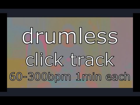METRONOME (60bpm - 300bpm 1 minute each tempo) Simple Click Track for Exercise Practise