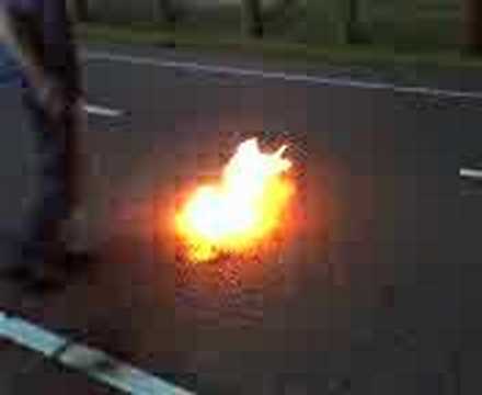 blikje trap @ overbos tijdens visse..