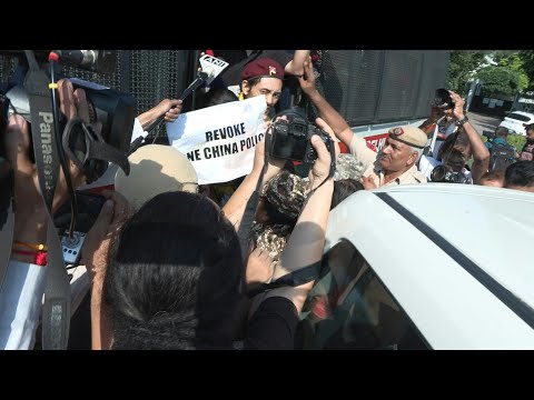 Video Thumbnail: Tibetan activists protest against Chinese FM Wang Yi's visit to India | AFP