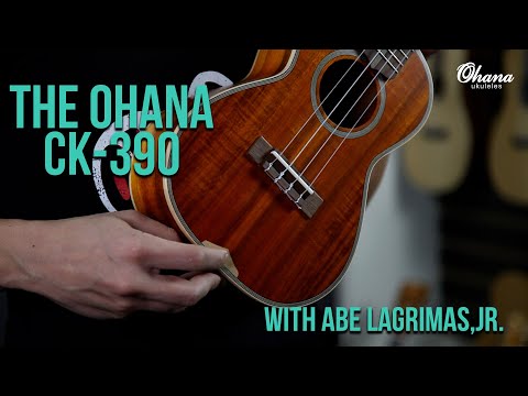 Ohana CK-390 Solid Hawaiian Koa Concert Ukulele image 6