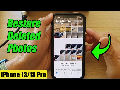 iPhone 13/13 Pro: How to Restore Deleted Photos