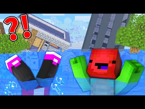 Insane Minecraft Flood Survival Challenge - JJ and Mikey's Epic Adventure