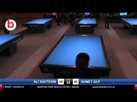 ALİ SAVTEKİN & AHMET ALP Bilardo Maçı - 2020 TK 1.ETAP ANTALYA-5.TUR