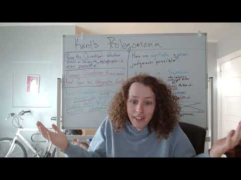 Week 15 -- Kant's Prolegomena 1