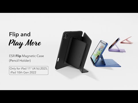 Présentation de la coque magnétique Flip pour iPad 11″ (A16, 2025) avec support pour Apple Pencil