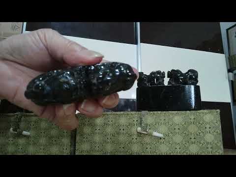 （明代称印石中之王）早己绝迹的寿山艾叶绿（冻石）(李城收藏）第二组
