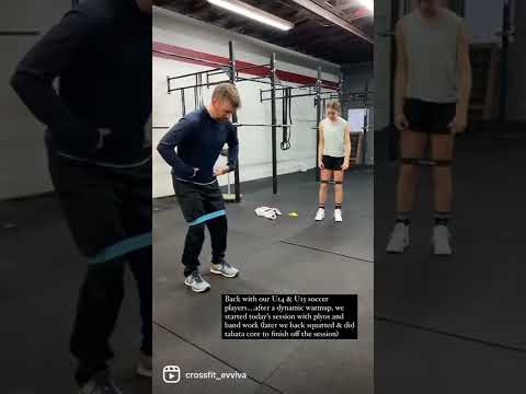 U14 and U15 girls soccer strength and conditioning training