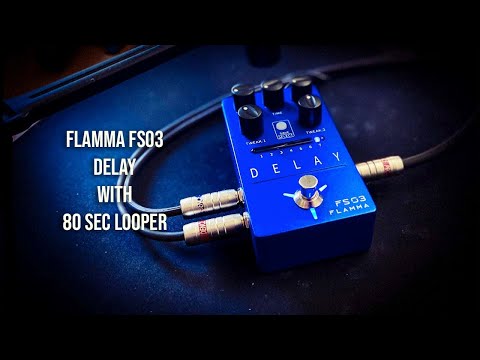 Flamma FS03 Stereo Delay Pedal 6 Delay Effects Echo/ Galaxy with 80s Looper,price include the import duty to US buyer image 12