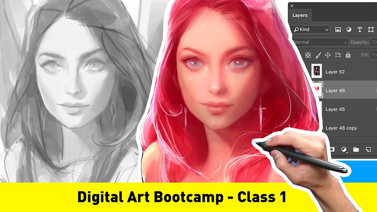 Digital Art Bootcamp - CLASS 1.1 (FREE TUTORIAL!)
