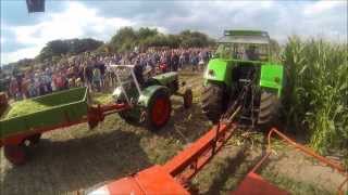 preview picture of video 'Feldtag Nordhorn 2013 - Deutz 13006 - Mais häckseln - mais hakselen - corn chopping'