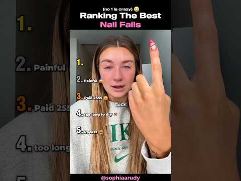 Ranking The BEST Nail Fails (new) #shortsviral