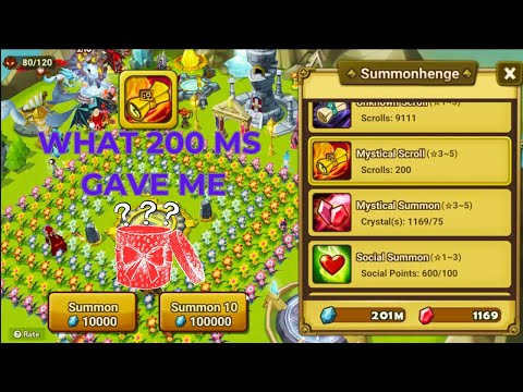 Quick Summons Session : Opening 200 Mystical Scrolls #summonerswar #summoningsession