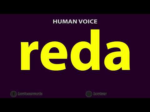 How to Pronounce reda