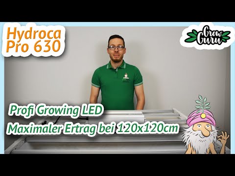 Profi LED - Mehr Ertrag durch bestmögliche Ausleuchtung mit der Hydroca Pro 630!
