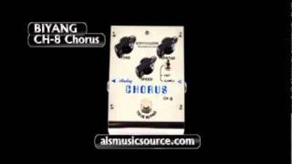 Video thumbnail for Biyang Ch-8 Chorus Pedal Demo by alsmusicsourcedotcom