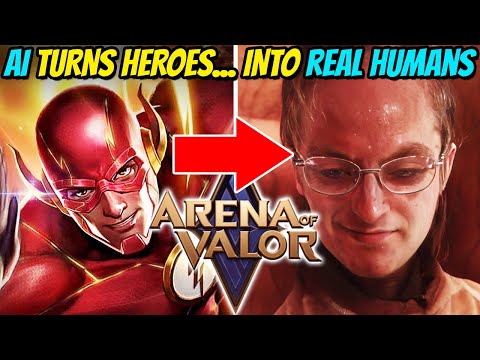 I Used AI to turn ARENA OF VALOR Heroes into REAL HUMANS