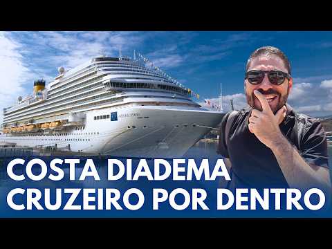 What's the Costa Diadema like inside? First impressions of Costa's largest cruise ship in Brazil.