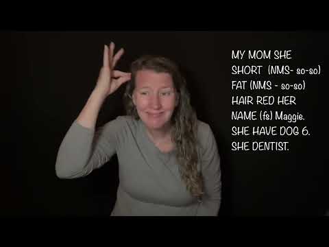 American Sign Language 2A Unit 1 Lab